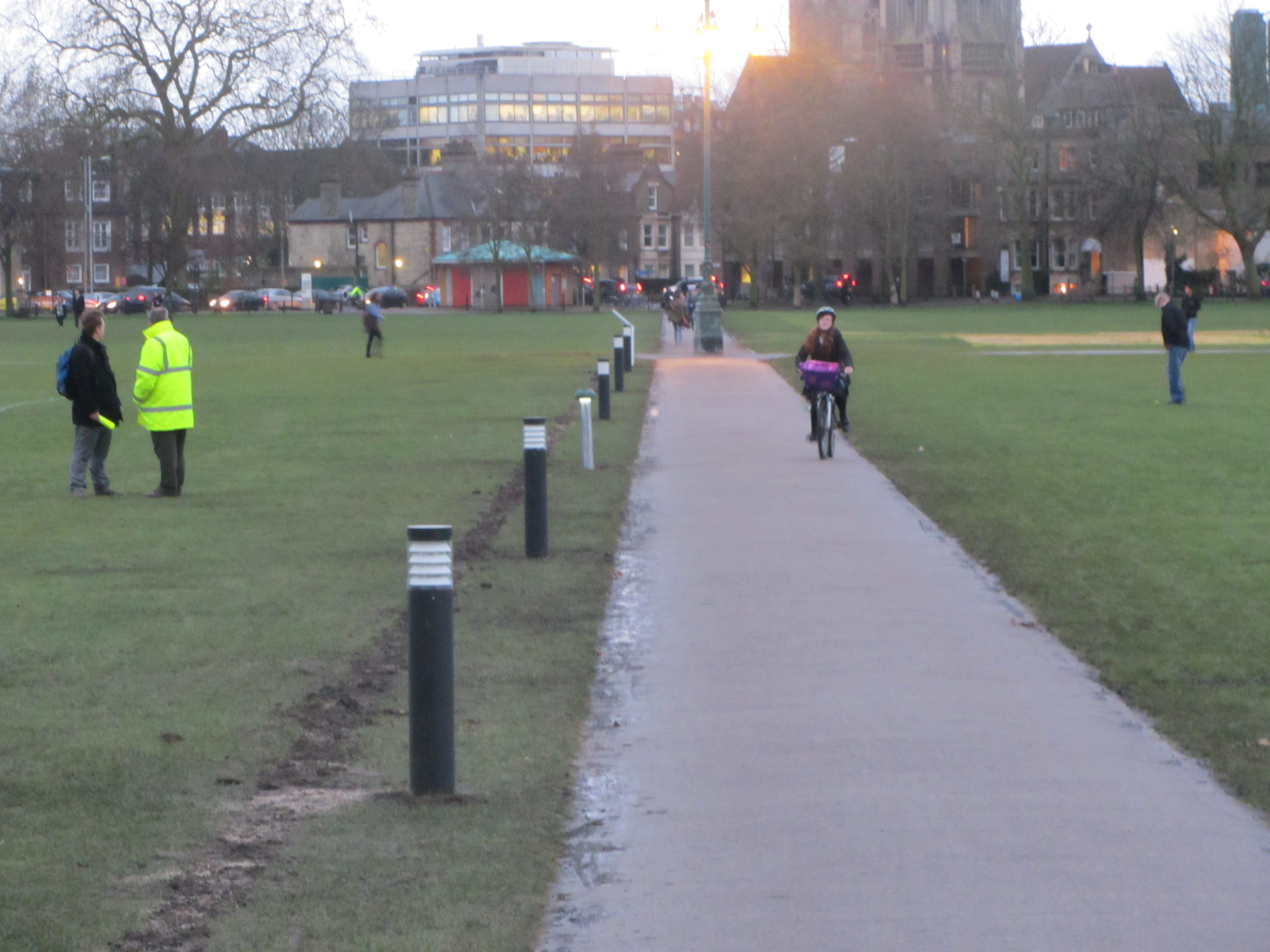 Parker's Piece lighting